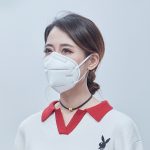 máscara cirúrgica resistente a gotículas descartáveis do respirador n95